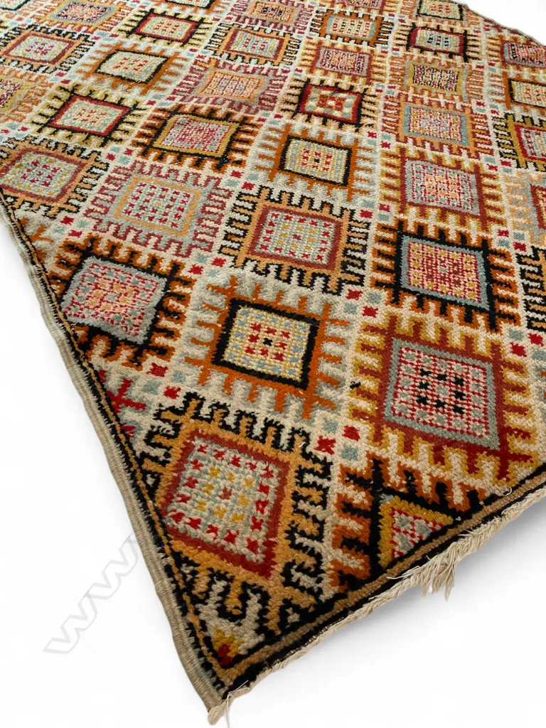 Berber Morocco wool/cotton pile rug, Image 1++